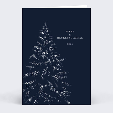 Carte de Vux Entreprise Sous la Neige