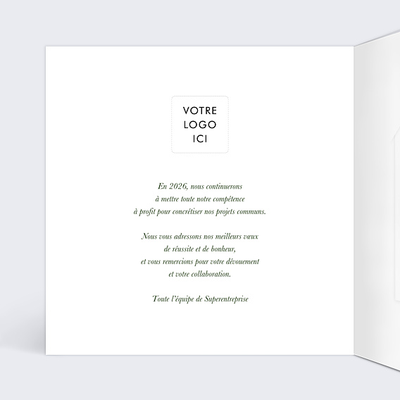Carte de Voeux Entreprise Ecologie humaine avec graines