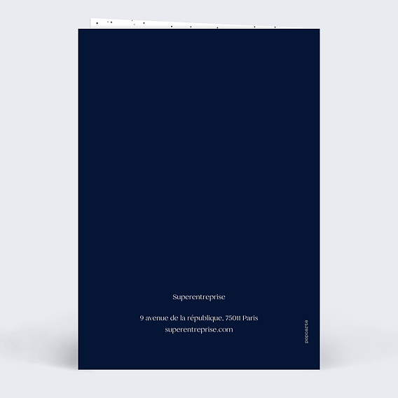 Carte de vœux entreprise Pluie de succès Verso