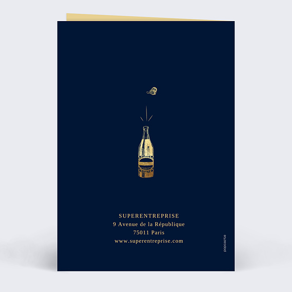 Carte de vœux entreprise Que Justice Soit Fête Verso