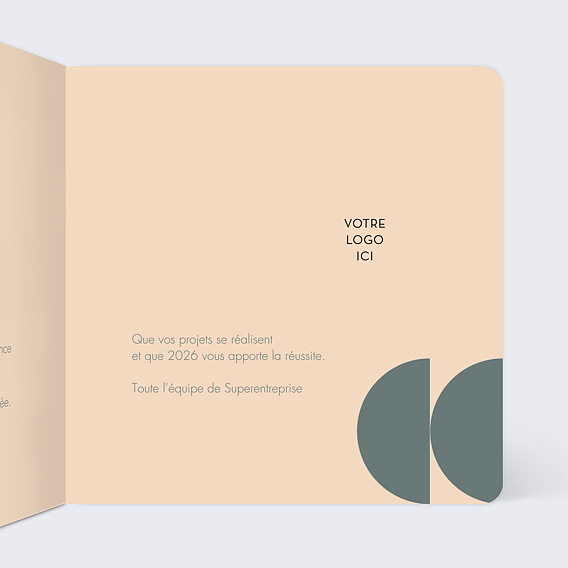 Carte de vœux entreprise Bauhaus Intérieur Droit