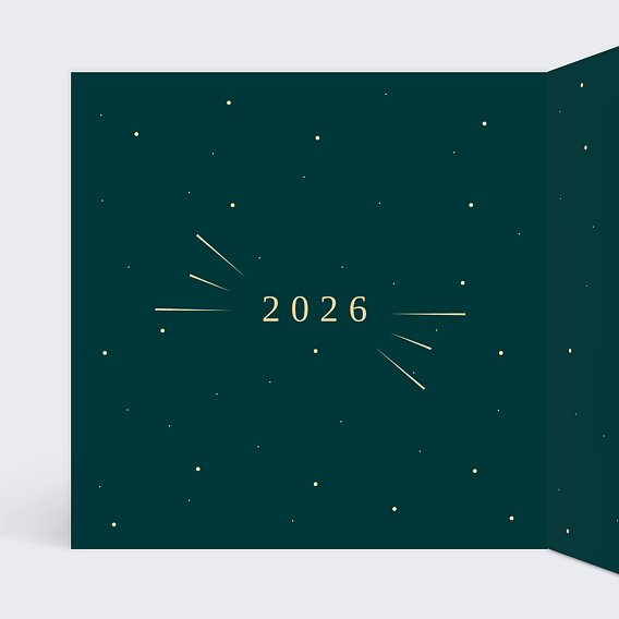 Carte de vœux entreprise Prédictions Intérieur Gauche