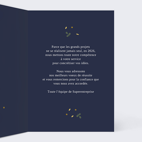 Carte de Voeux Entreprise Suspension décorative