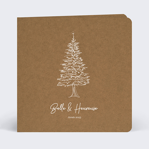 Carte de vœux entreprise Sapin Traditionnel