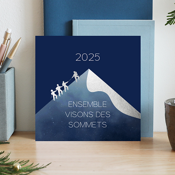 Carte de vœux entreprise Viser Des Sommets