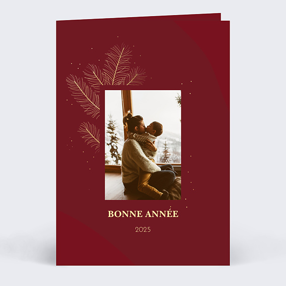 Carte de voeux Bandeau Branchage