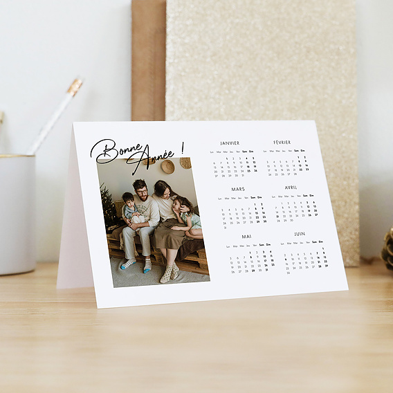 Carte de voeux Calendrier Meilleurs Voeux