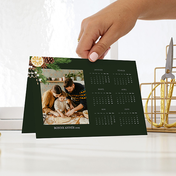 Carte de voeux Calendrier Senteurs d'Hiver
