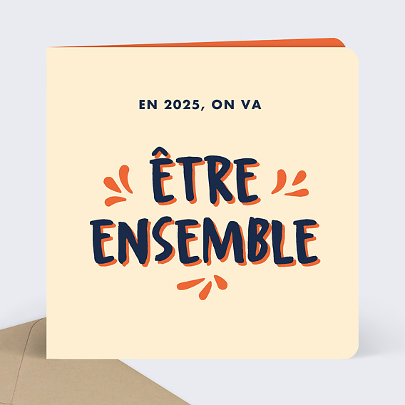 Carte de Voeux Être Ensemble