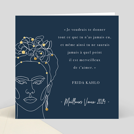 Carte de Voeux Particuliers Frida Kahlo