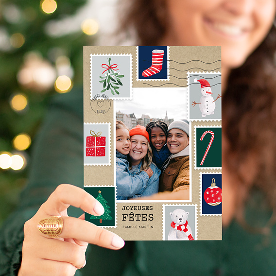 Carte de voeux Lettre au Père Noel