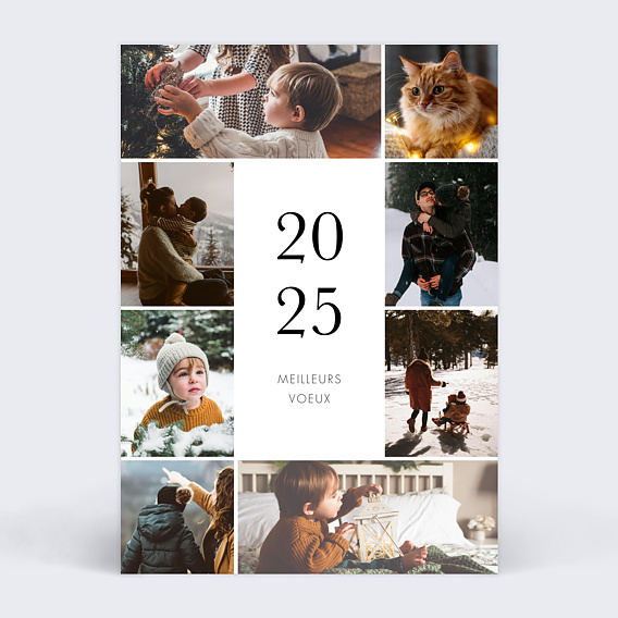 Carte de voeux Multiphoto Élégance