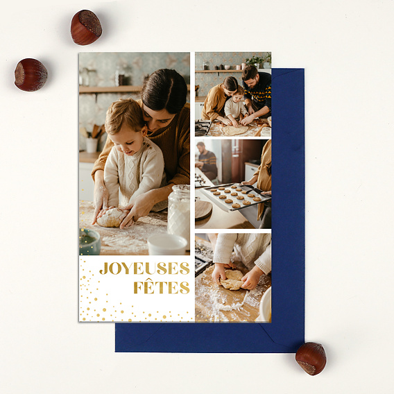 Carte de voeux Petits Flocons