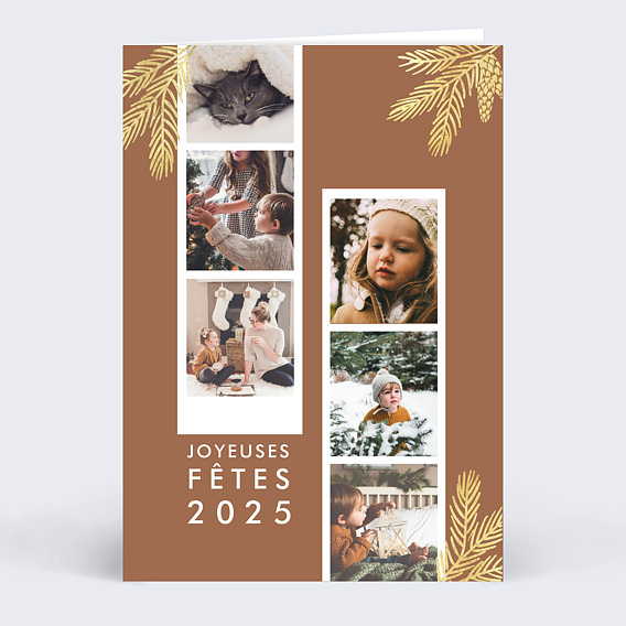 Carte de Voeux Photomaton Ocre 