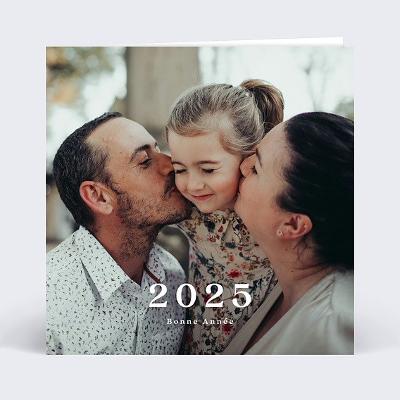 Carte de voeux Pleine page minimaliste