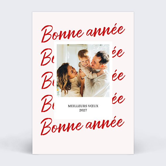 Carte de voeux Red notes