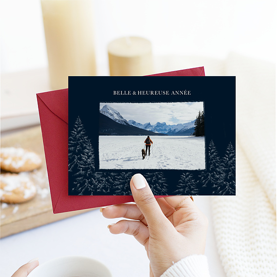 Carte de Voeux Particuliers Sous La Neige II