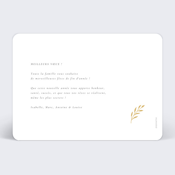 Carte de voeux Oslo Verso