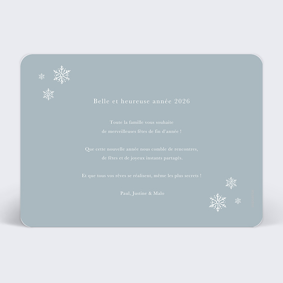 Carte de voeux Outline Verso