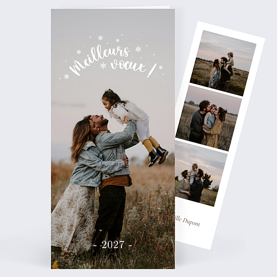 Carte de Voeux Particuliers Jolie pleine page arche