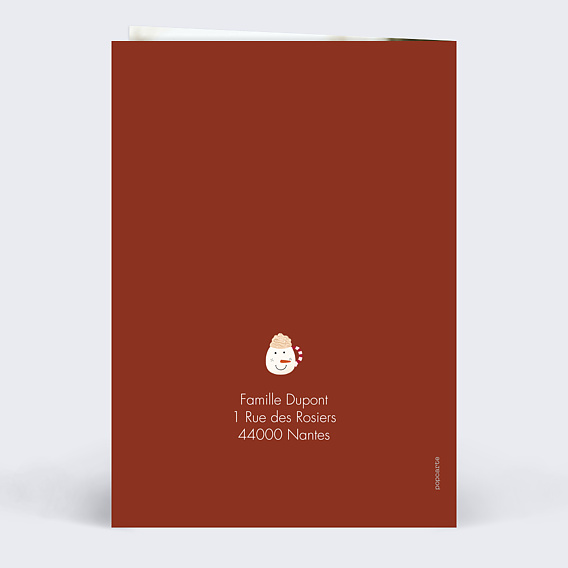 Carte de voeux Tasses Gourmandes Verso