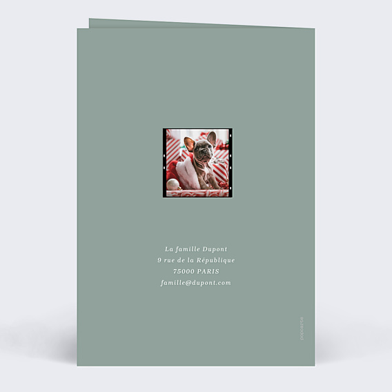 Carte de Voeux Particuliers Pellicule Souvenirs