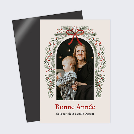 Carte de Voeux Particuliers Arche guirlande