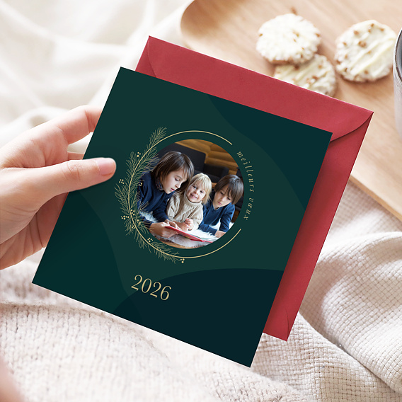 Carte de voeux Couronne Fine Après 1