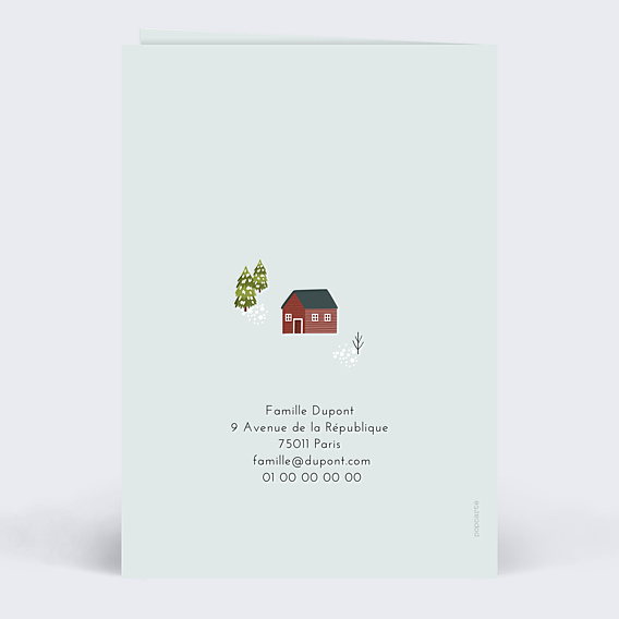 Carte de Voeux Particuliers Laponie