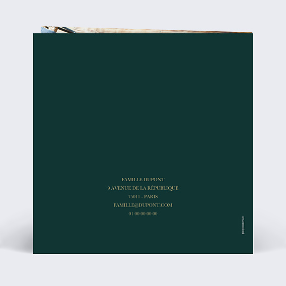 Carte de Voeux Particuliers Couronne Fine