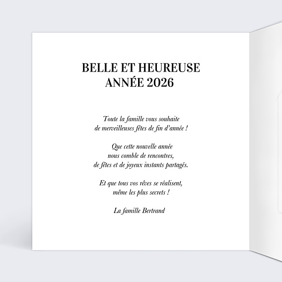 Carte de Voeux Particuliers Etiquette Flocon avec Graines