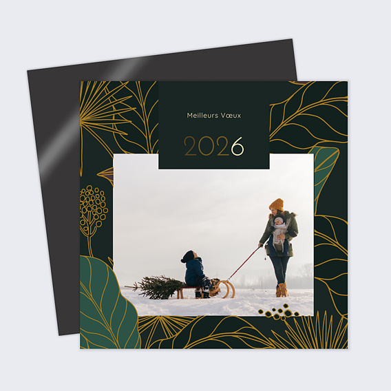 Carte de voeux Feuillage Luxuriant I