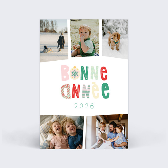 Carte de voeux Patchwork