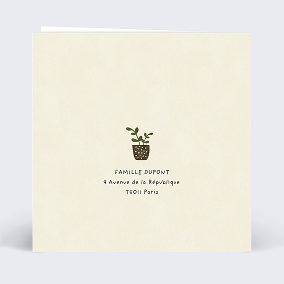 Carte de voeux Nouveaux Horizons Verso