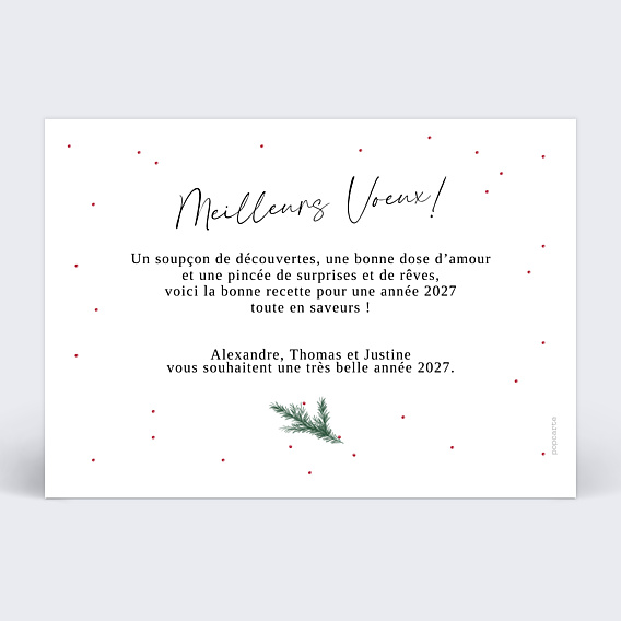 Carte de Voeux Particuliers Branches de pin photos
