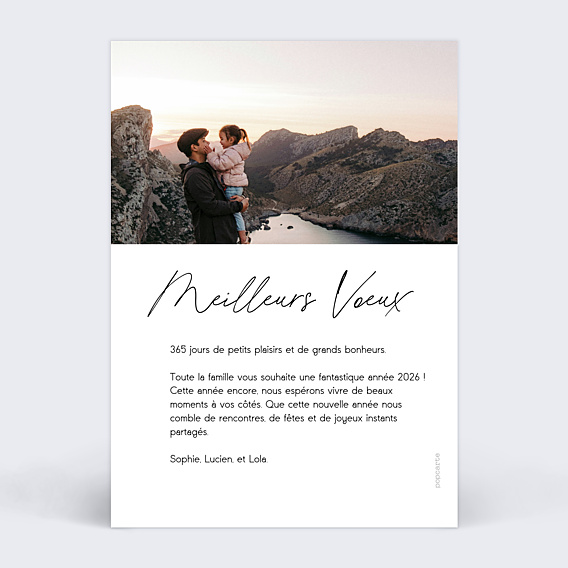 Carte de Voeux Particuliers Beau Pêle-mêle