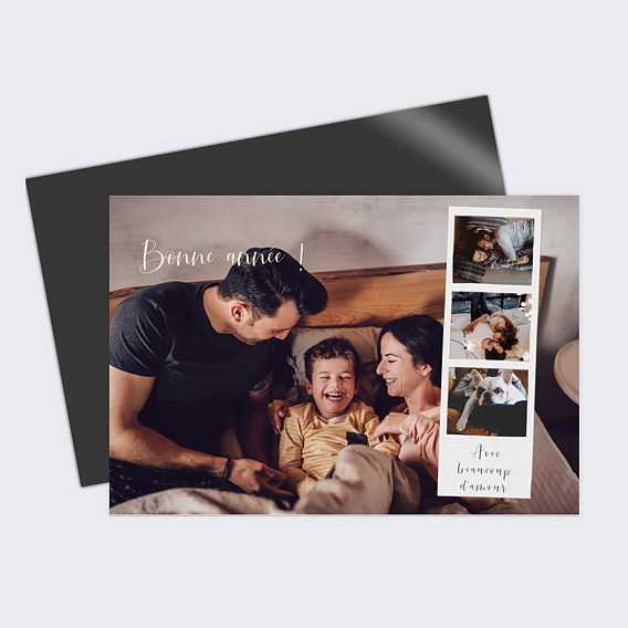 Carte de Voeux Particuliers Polaroid Voeux
