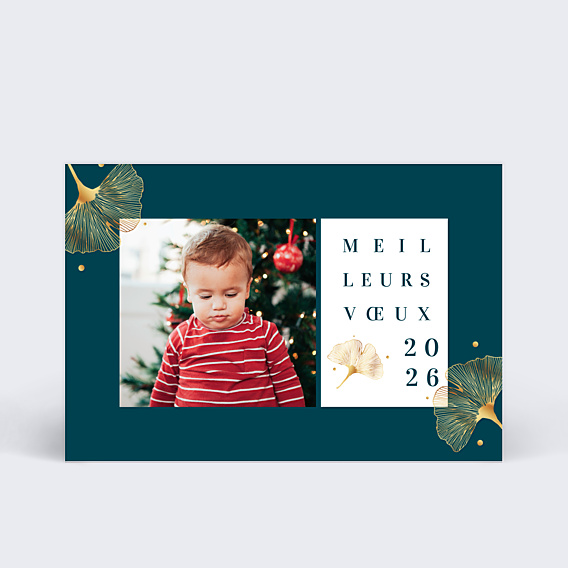 Carte de Voeux Particuliers Gingko III