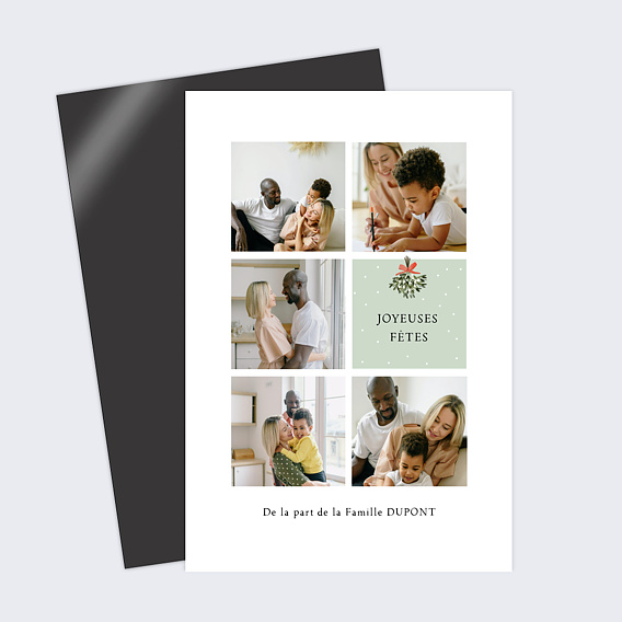 Carte de voeux Gui Aquarelle