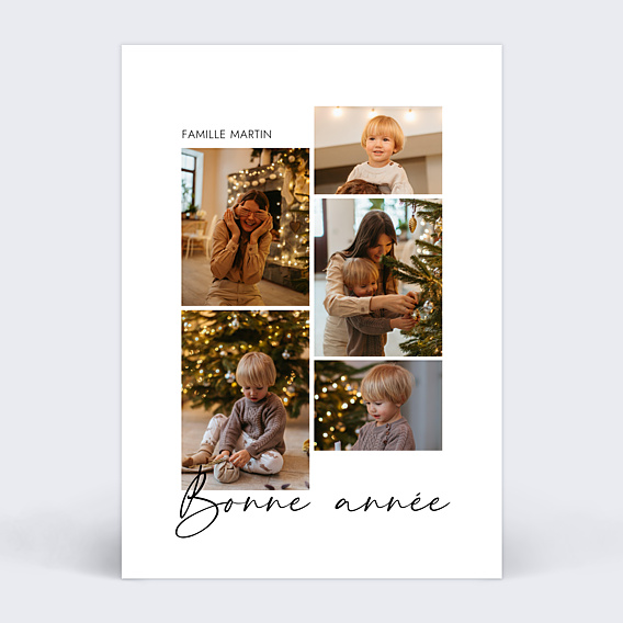 Carte de voeux Escapade Hivernale