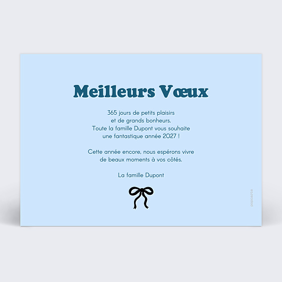 Carte de Voeux Particuliers Damier