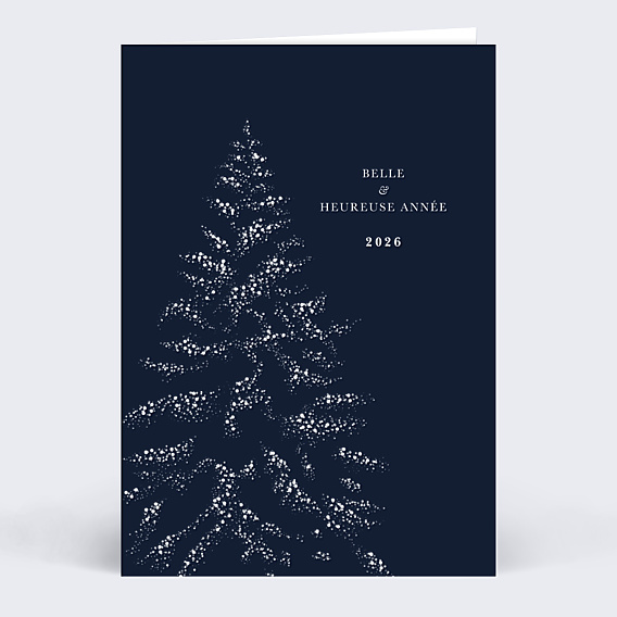 Carte de voeux Sous la neige