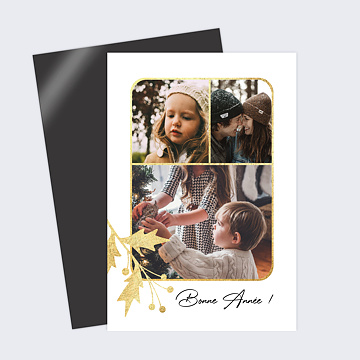 Carte de Voeux Particuliers Houx Magique