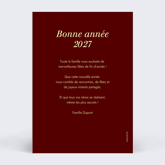 Carte de Voeux Particuliers Pêle-mêle hivernal