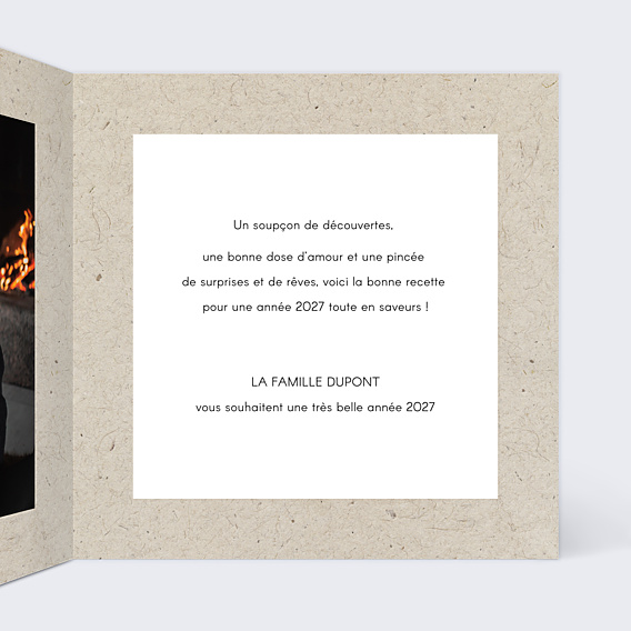 Carte de Voeux Particuliers Pêle-mêle Coton