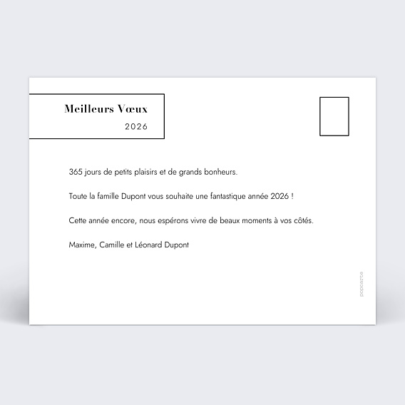 Carte de Voeux Particuliers Bandeau Graphique