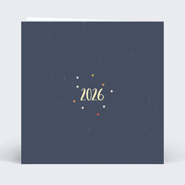 Carte de Voeux Particuliers Magic Candle Verso