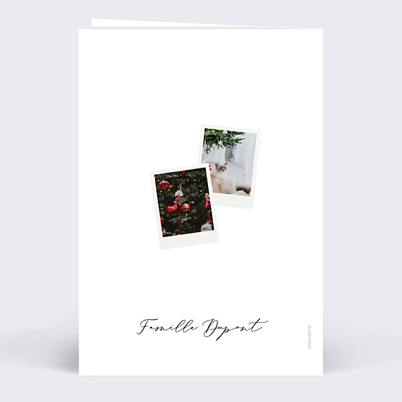 Carte de Voeux Particuliers Pêle-Mêle Polaroid