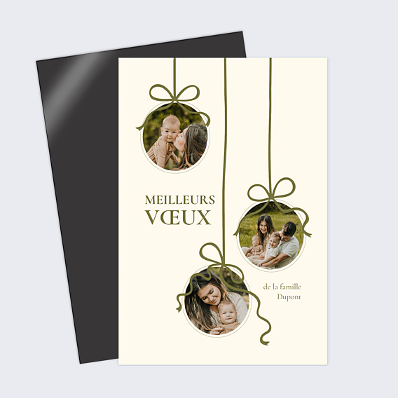 Carte de Voeux Particuliers Photos suspendues