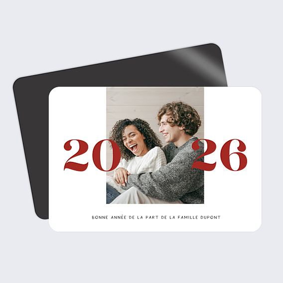 Carte de Voeux Particuliers Photo belle année
